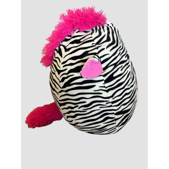 Kellytoy Squishmallow Large 18” Tracey Zebra Plush 2019 Pink Mane NWT - Picture 6 of 9